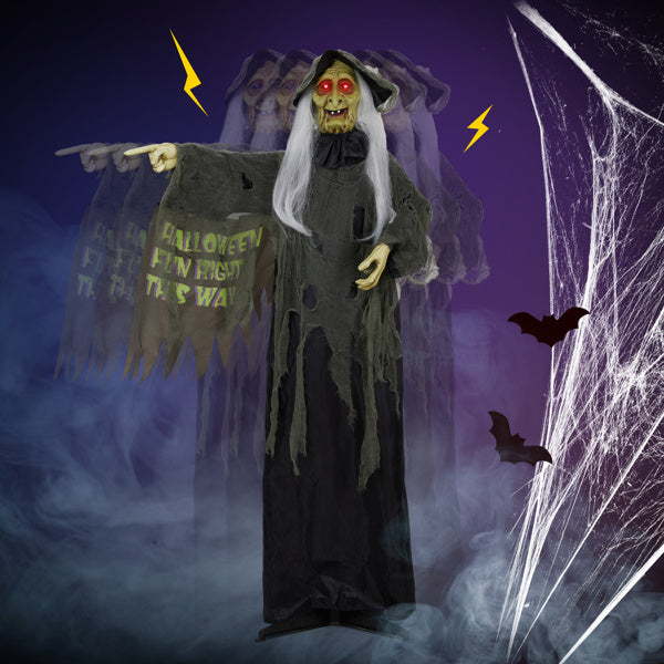 Red Eye Witch with Vibration and Voice Control - 6ft
