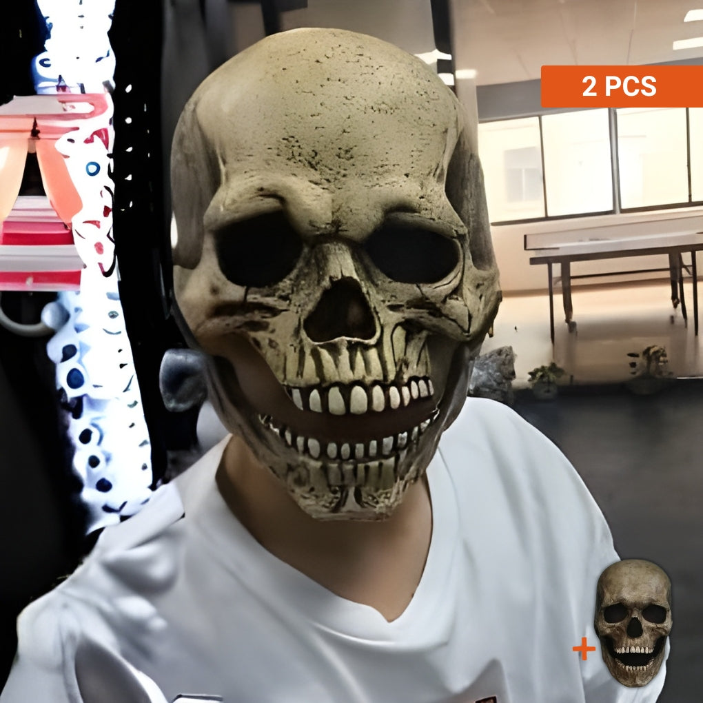 Mobile Mask Halloween Skull - Yellow