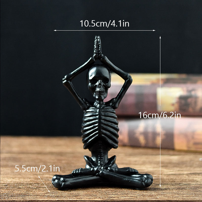 Horror Table Decor - Halloween Yoga Black