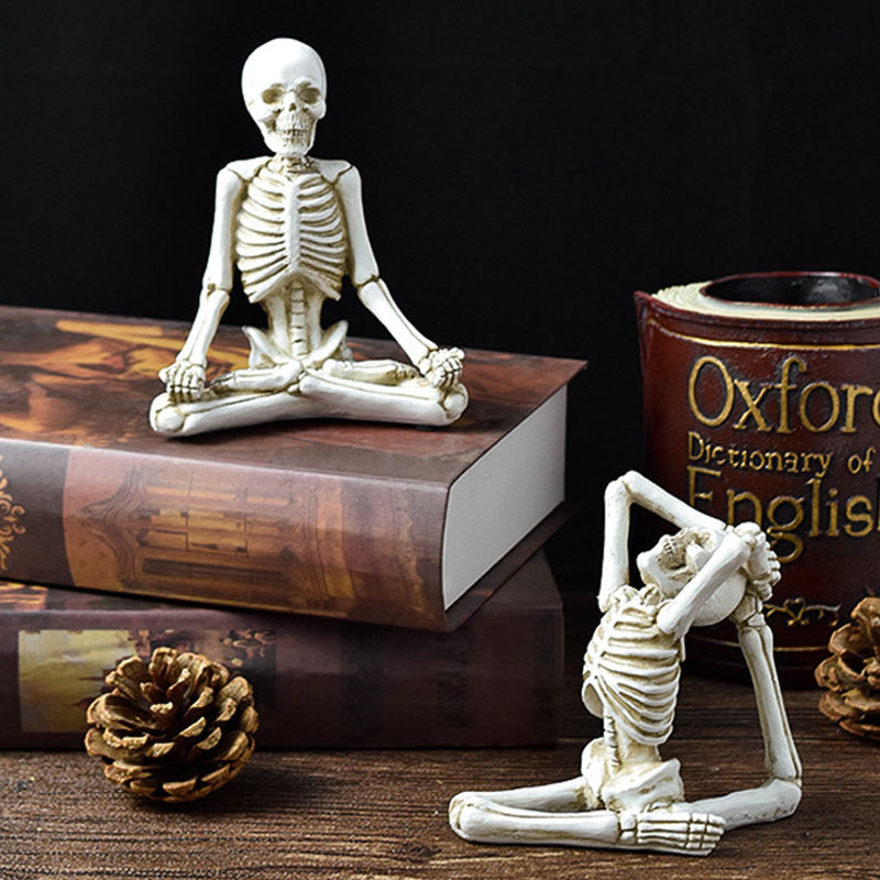 Horror Table Decor - Halloween Yoga Pack White
