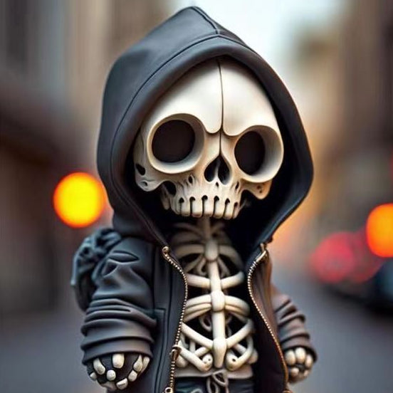 Halloween Skeleton Dolls - Leather Jacket