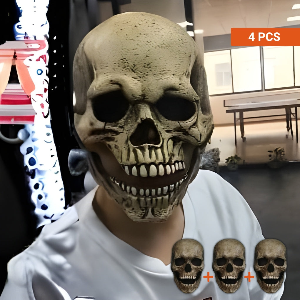 Mobile Mask Halloween Skull - Yellow