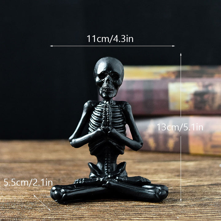 Horror Table Decor - Halloween Yoga Black