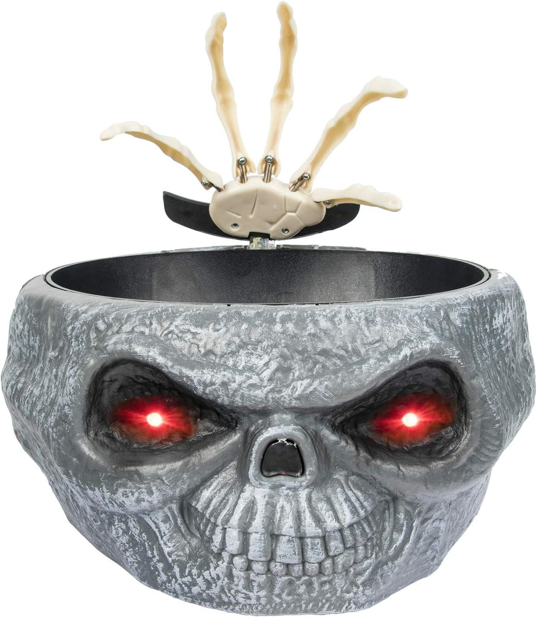 Evil Pumpkin Bowl for Halloween Candy - Gray