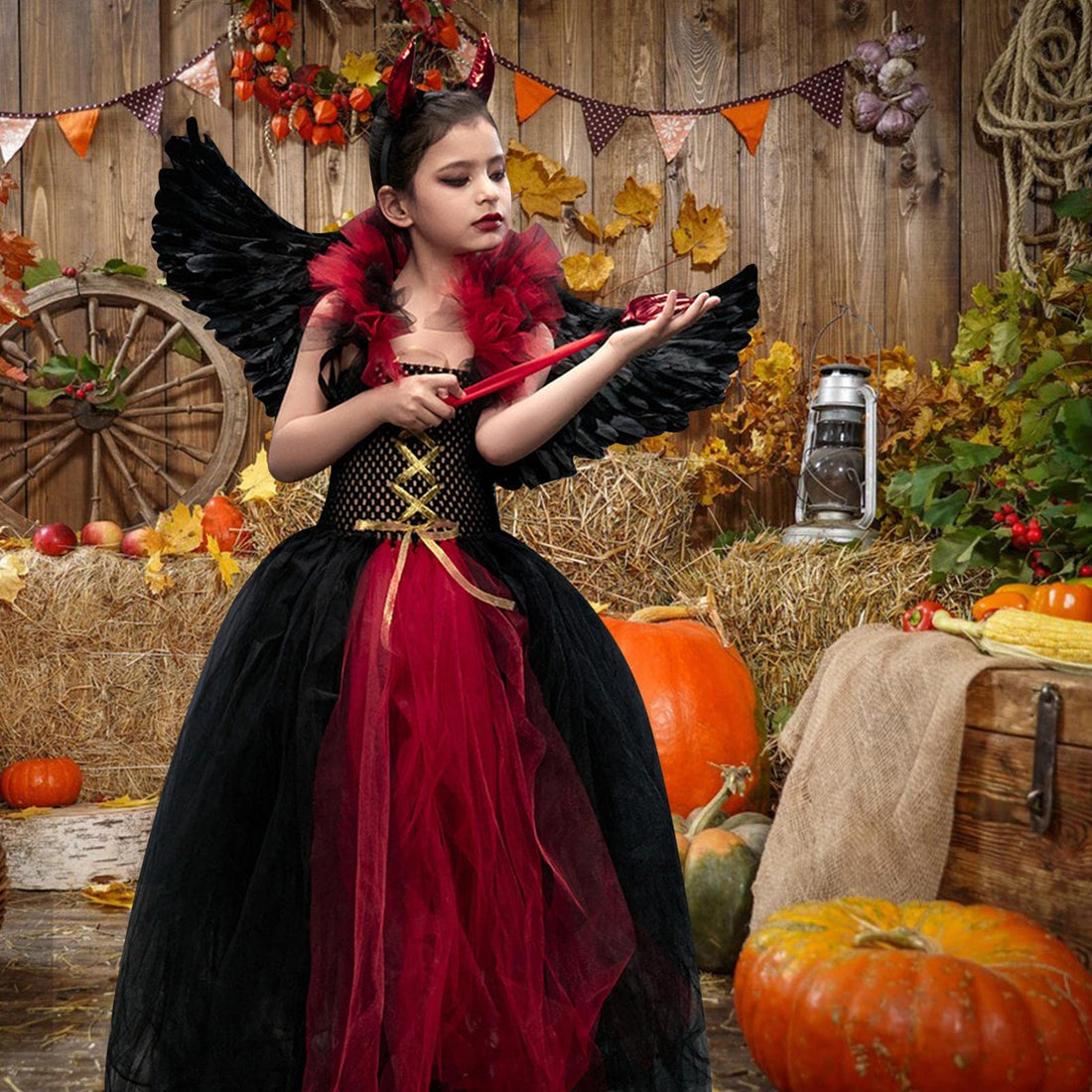 Halloween Little Devil Cosplay Gothic Dress