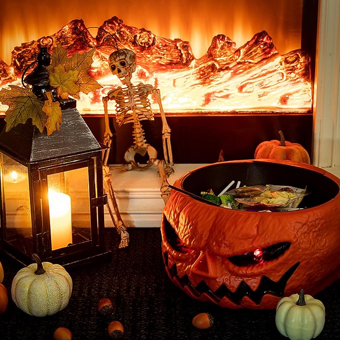 Evil Pumpkin Bowl for Halloween Candy - Pumpkin