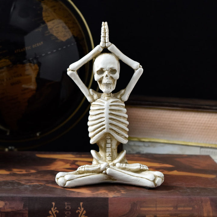 Horror Table Decor - Halloween Yoga White