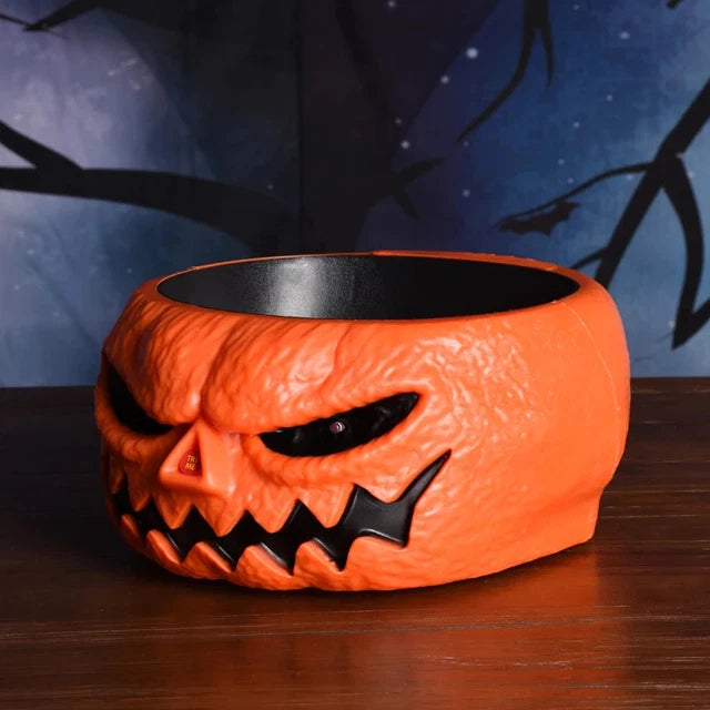Evil Pumpkin Bowl for Halloween Candy - Pumpkin