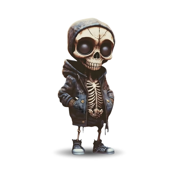 Halloween Skeleton Dolls - Denim Jacket
