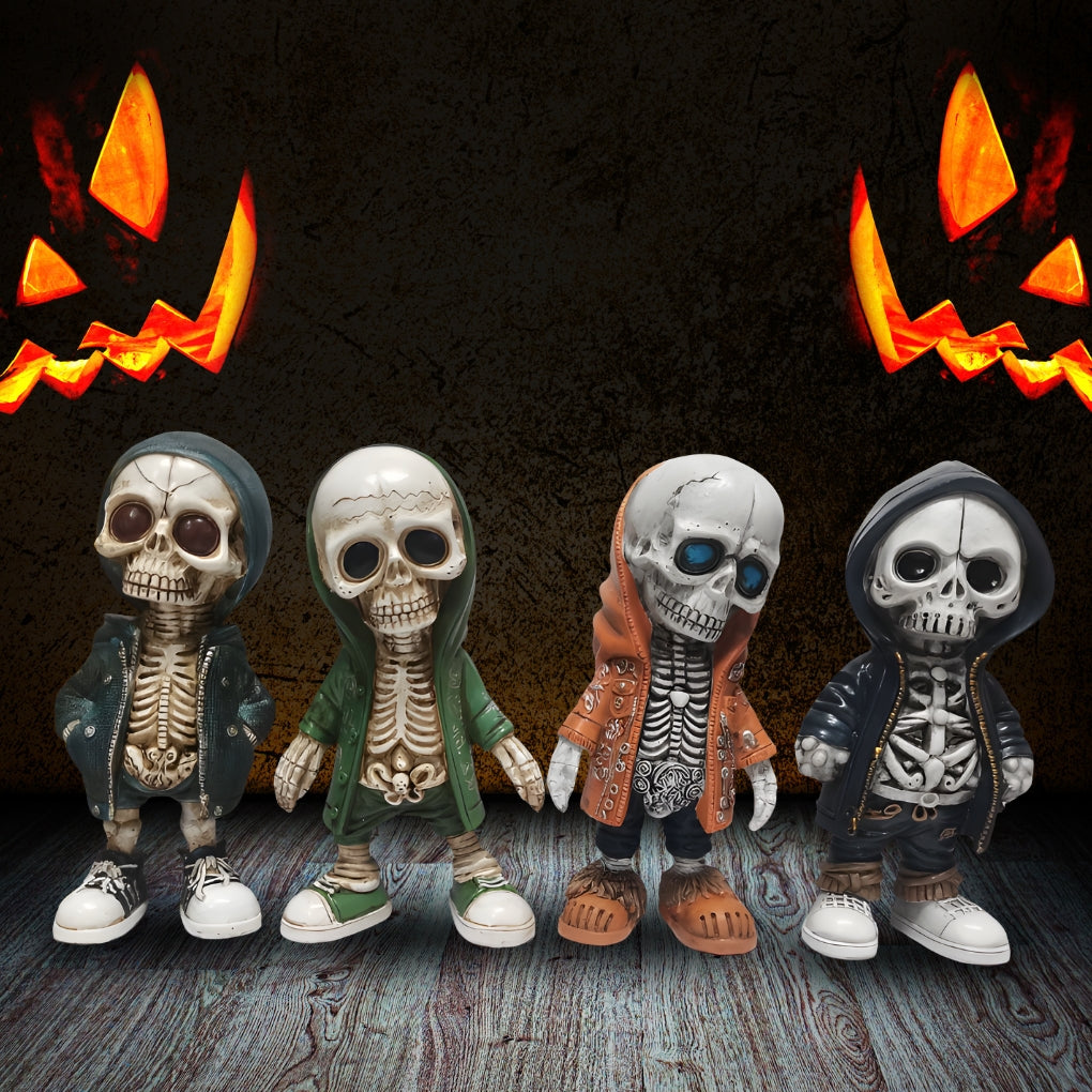 Halloween Skeleton Dolls - Leather Jacket