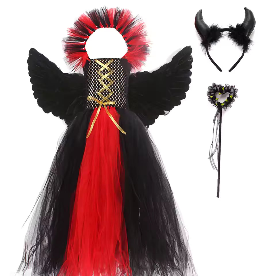 Halloween Little Devil Cosplay Gothic Dress