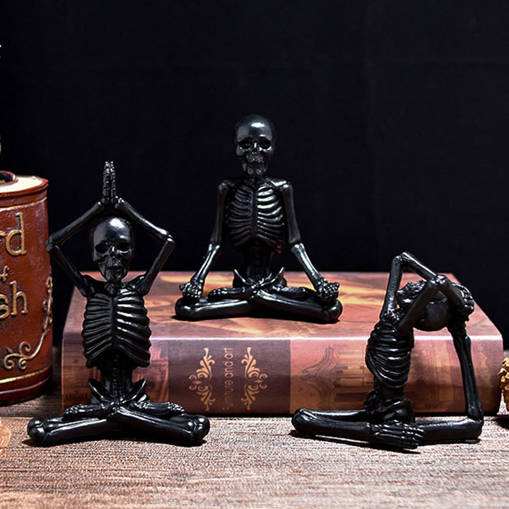 Horror Table Decor - Halloween Yoga Black