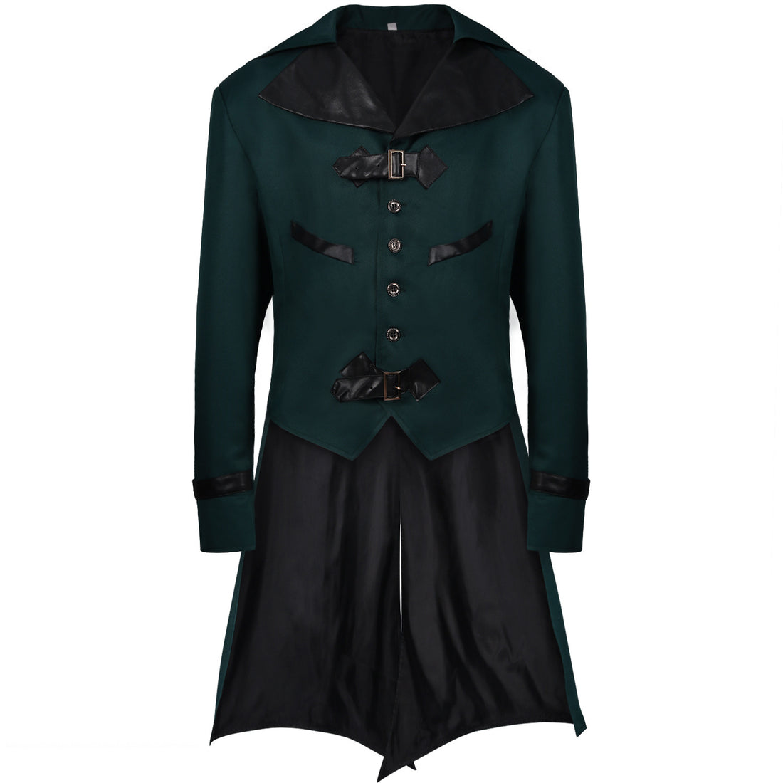 Gothic Punk Coat with Tail - Blue