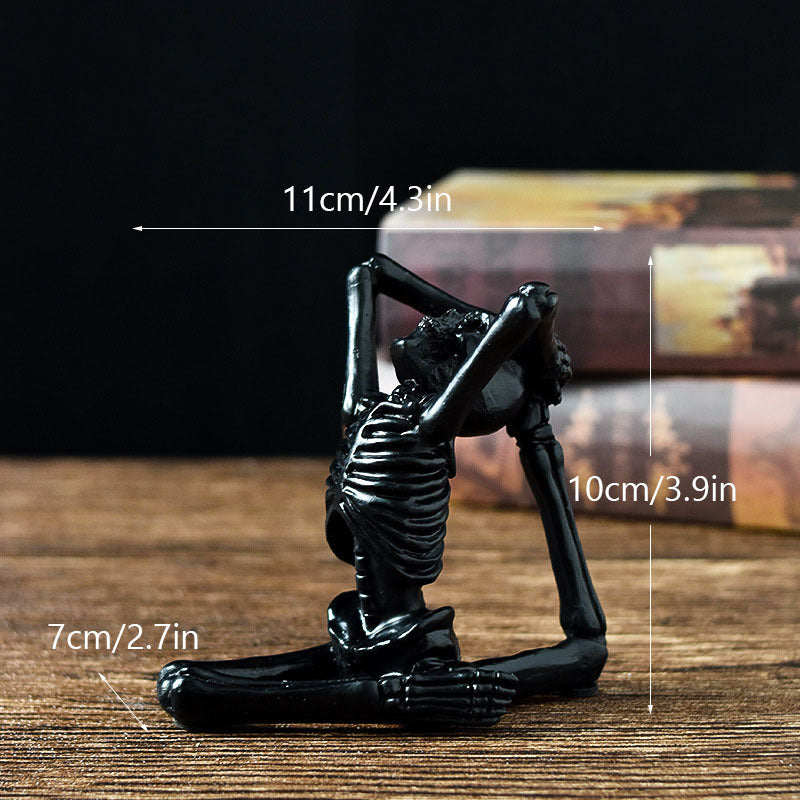 Horror Table Decor - Halloween Yoga Black