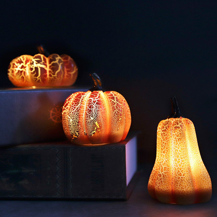 Halloween Pumpkin Lamp - 3 Piece Package