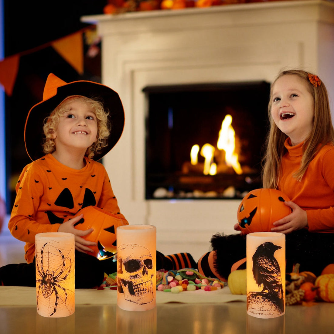 Pack of 3 flameless candles - With timer