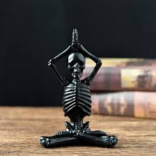 Horror Table Decor - Halloween Yoga Black