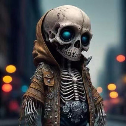 Halloween Skeleton Dolls - Rock Jacket