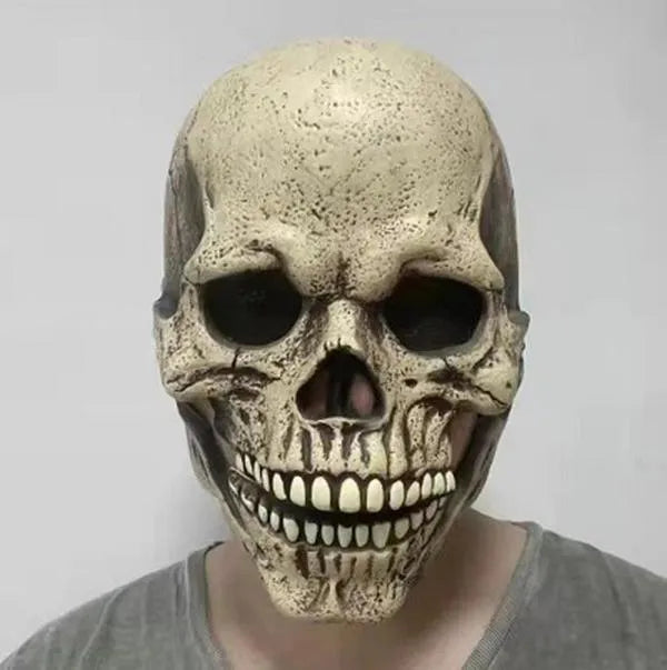 Mobile Mask Halloween Skull - Yellow